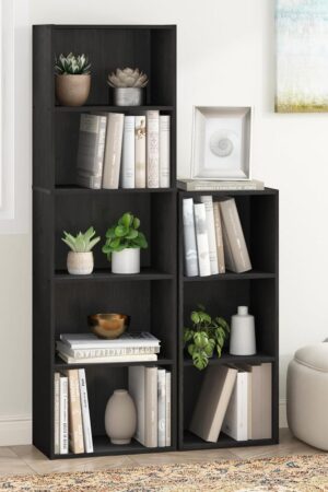 Bookcase / Bookshelf / Storage Shelves, 5-Tier, Blackwood